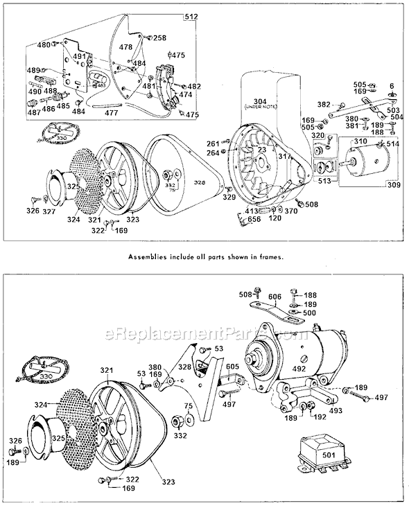 Page B Diagram and Parts List for 141300SERIES  Briggs and Stratton Engine